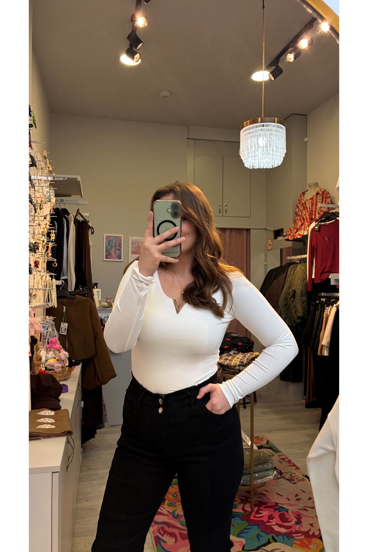 Aksesuar Detaylı Bluz