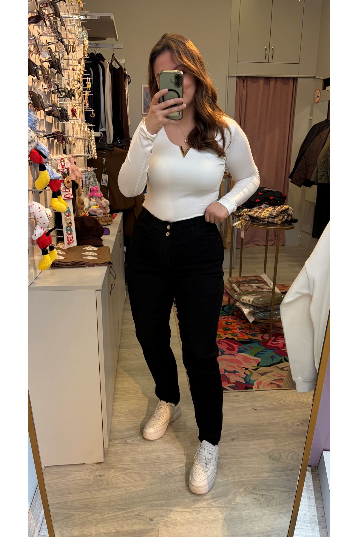 Full Likralı Siyah Jean