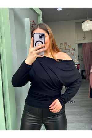 Tek Omzu Düşük Bluz