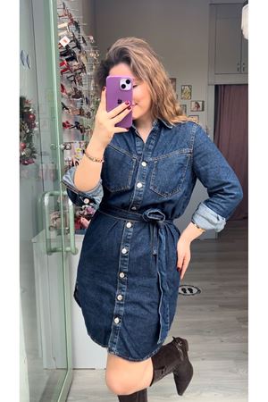 Denim Elbise