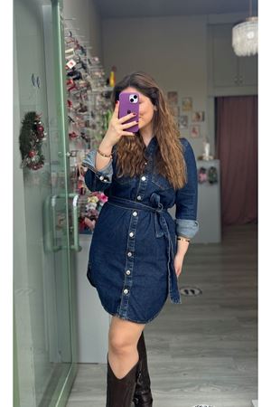 Denim Elbise