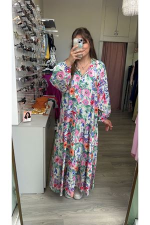 Çiçek Desenli Elbise