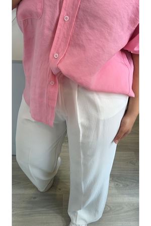 Premium Beyaz Palazzo Pantolon