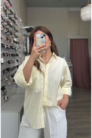 Sarı Çizgili Gömlek