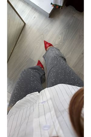 Full Likralı Taşlı Pantolon