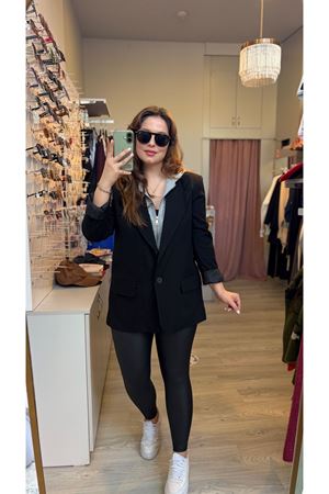 Kapüşonlu Sweat Detaylı Blazer Ceket 