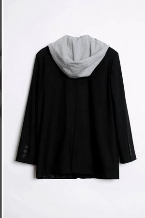 Kapüşonlu Sweat Detaylı Blazer Ceket 