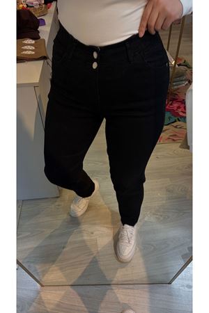Full Likralı Siyah Jean