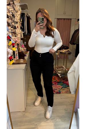 Full Likralı Siyah Jean